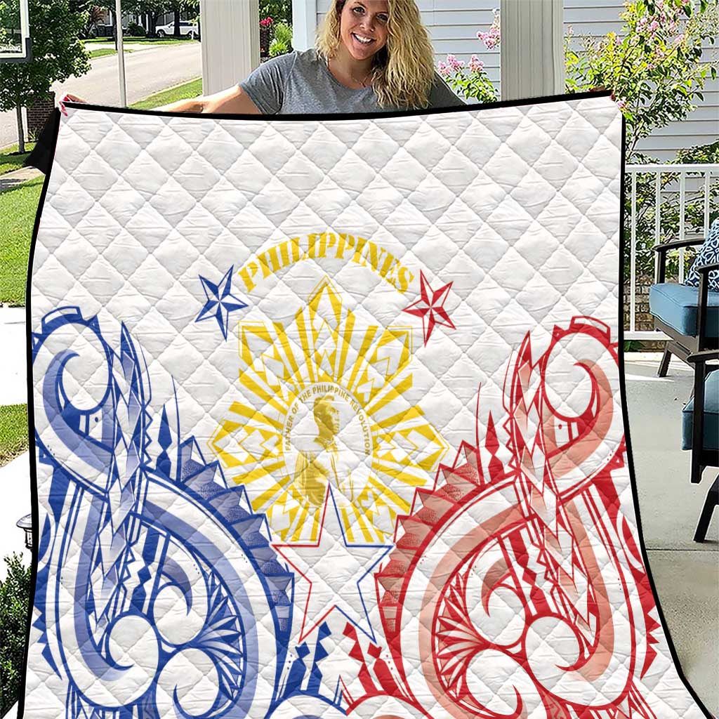 Philippines Quilt Katipunan Andres Bonifacio LT05 White - Polynesian Pride