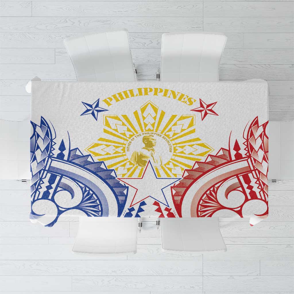 Philippines Tablecloth Katipunan Andres Bonifacio LT05 White - Polynesian Pride
