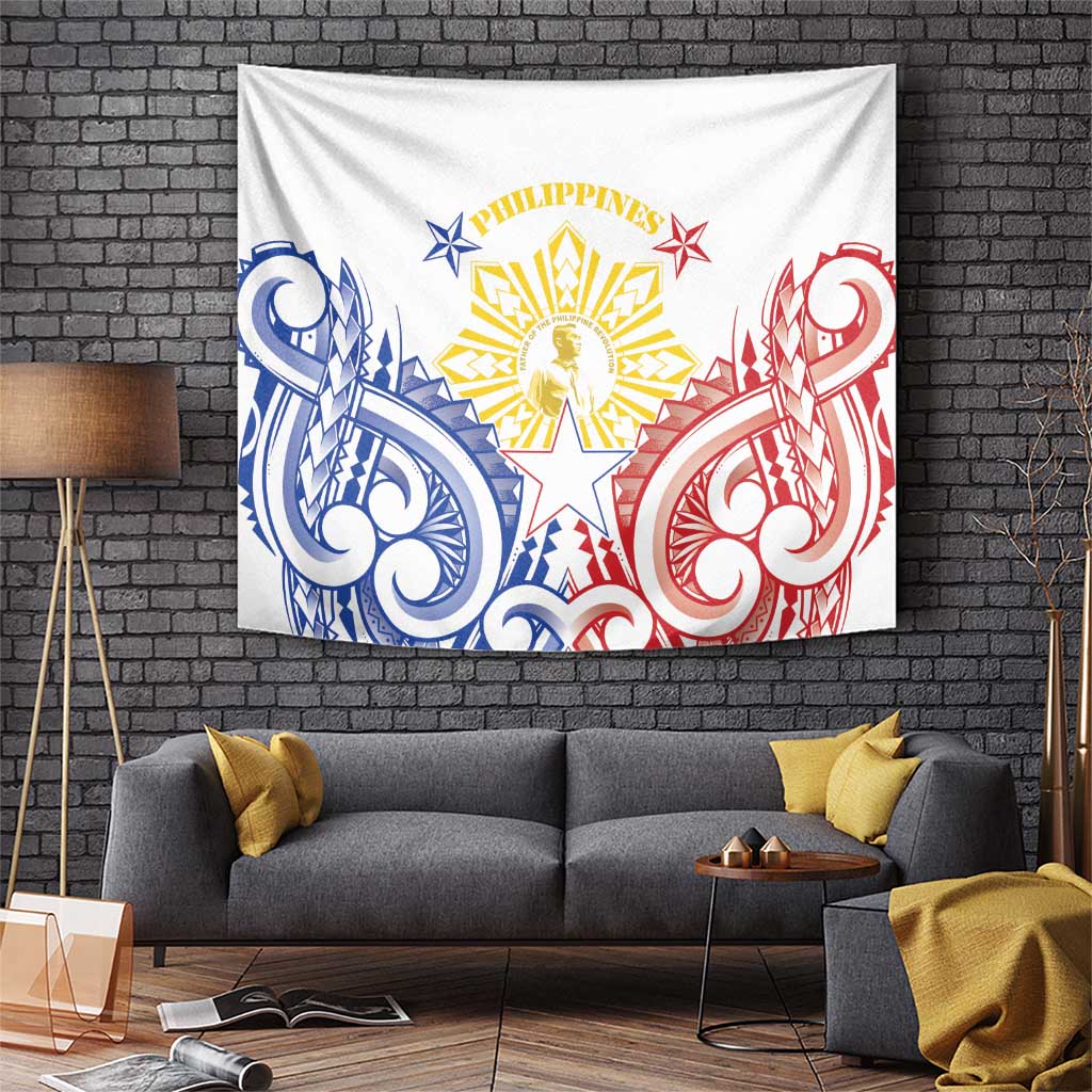 Philippines Tapestry Katipunan Andres Bonifacio LT05 White - Polynesian Pride