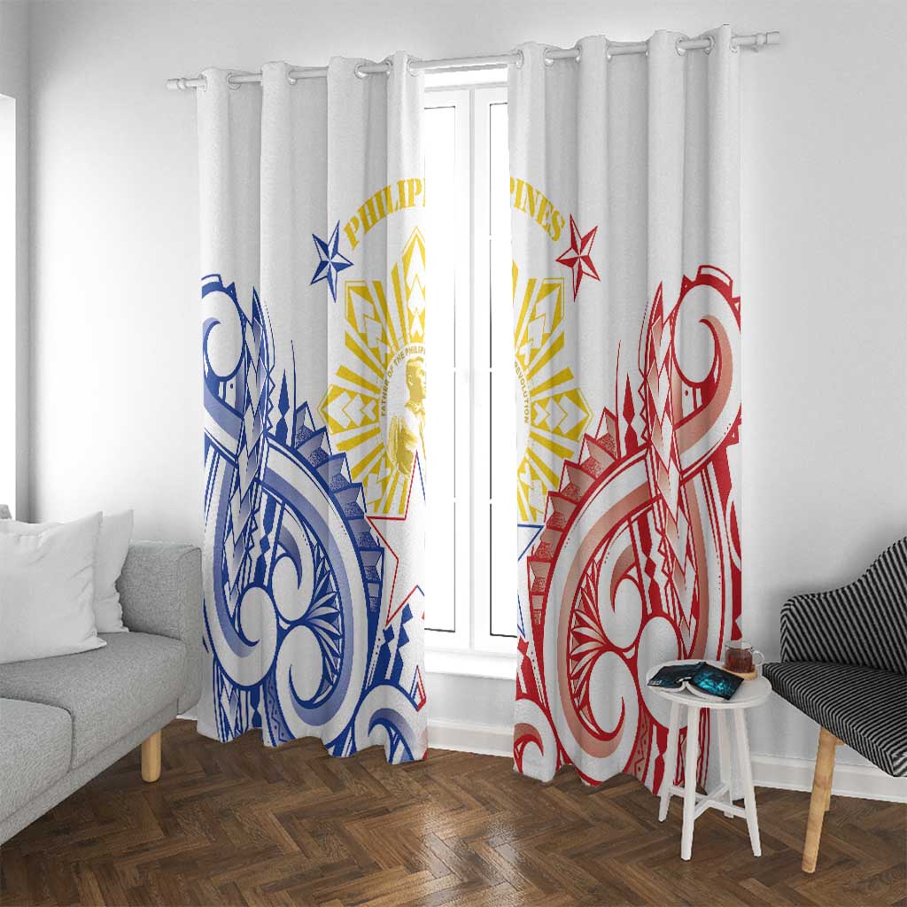 Philippines Window Curtain Katipunan Andres Bonifacio LT05 With Grommets White - Polynesian Pride