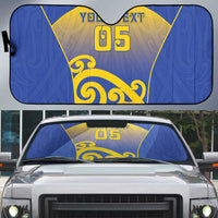 Custom James Cook High School Auto Sun Shade Maori Koru Pattern