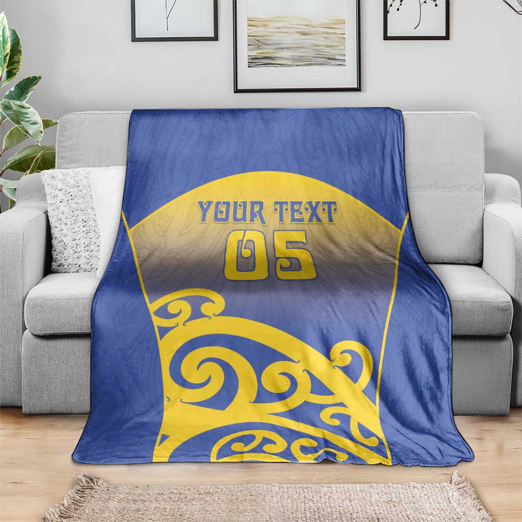 Custom James Cook High School Blanket Maori Koru Pattern