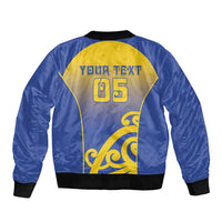 Custom James Cook High School Bomber Jacket Maori Koru Pattern LT05 - Polynesian Pride