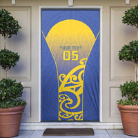 Custom James Cook High School Door Cover Maori Koru Pattern