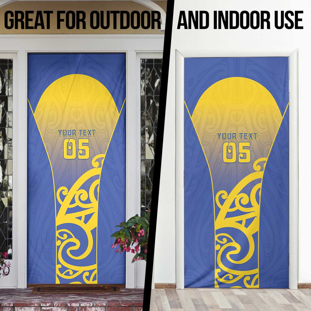 Custom James Cook High School Door Cover Maori Koru Pattern