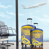 Custom James Cook High School Luggage Cover Maori Koru Pattern