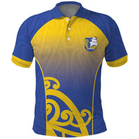 Custom James Cook High School Polo Shirt Maori Koru Pattern