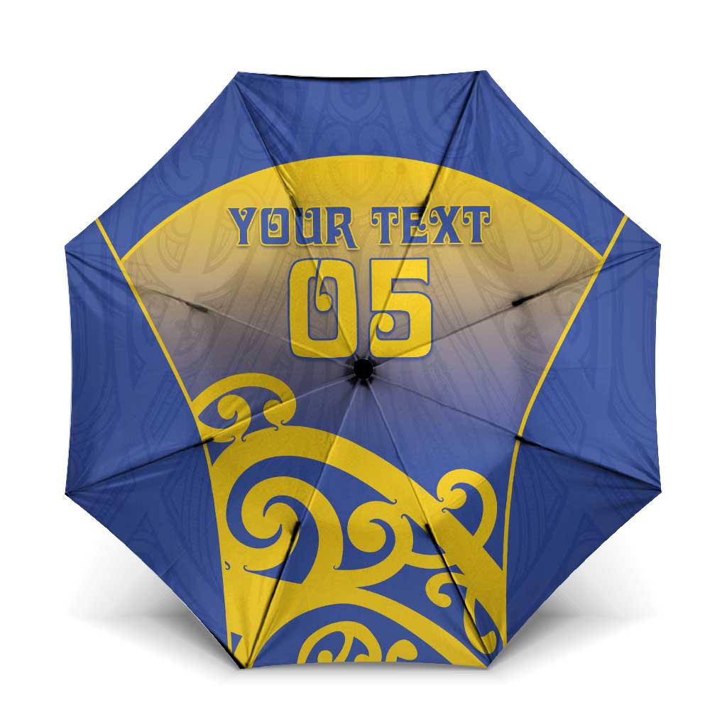Custom James Cook High School Umbrella Maori Koru Pattern