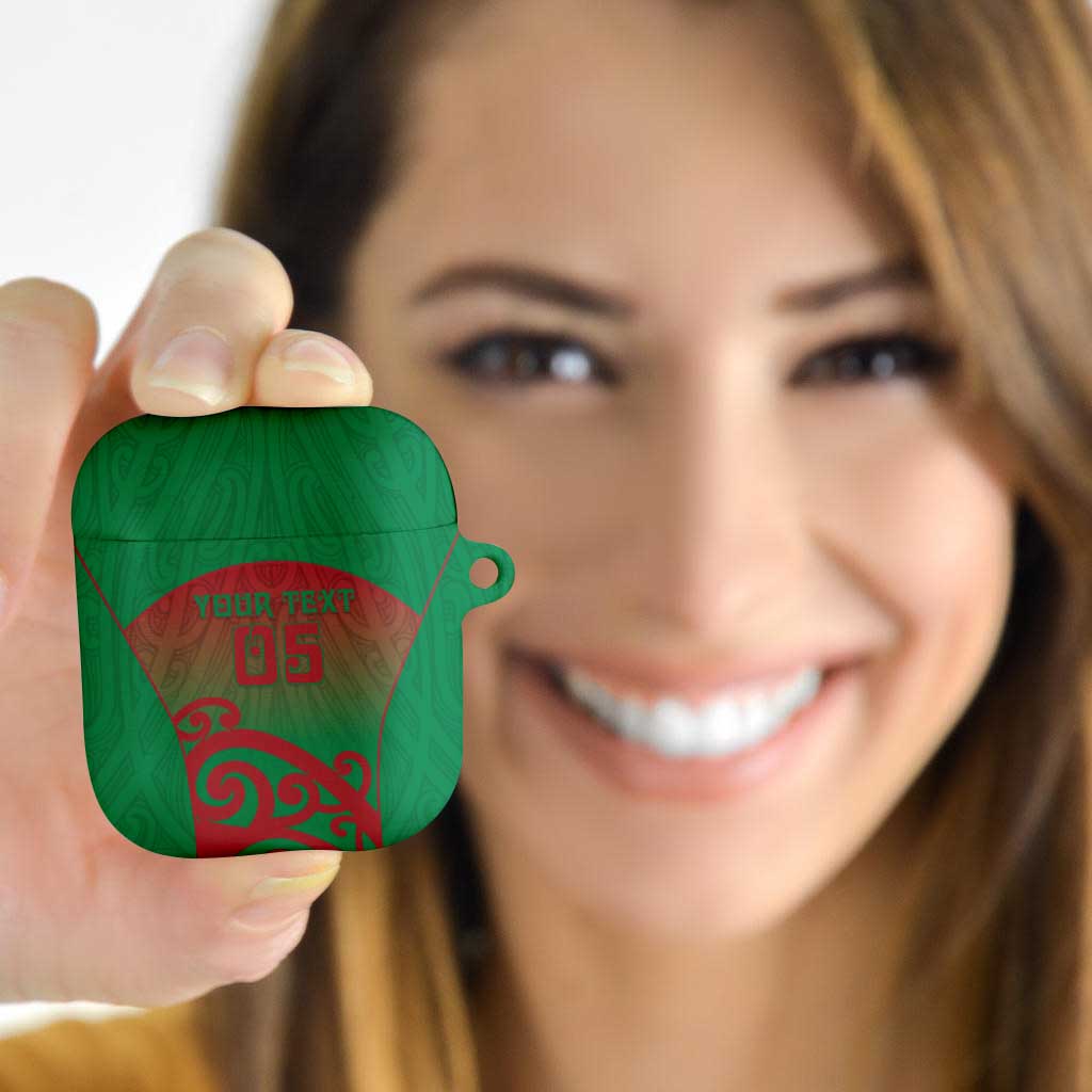 Custom Onehunga High School AirPods Case Maori Koru Pattern