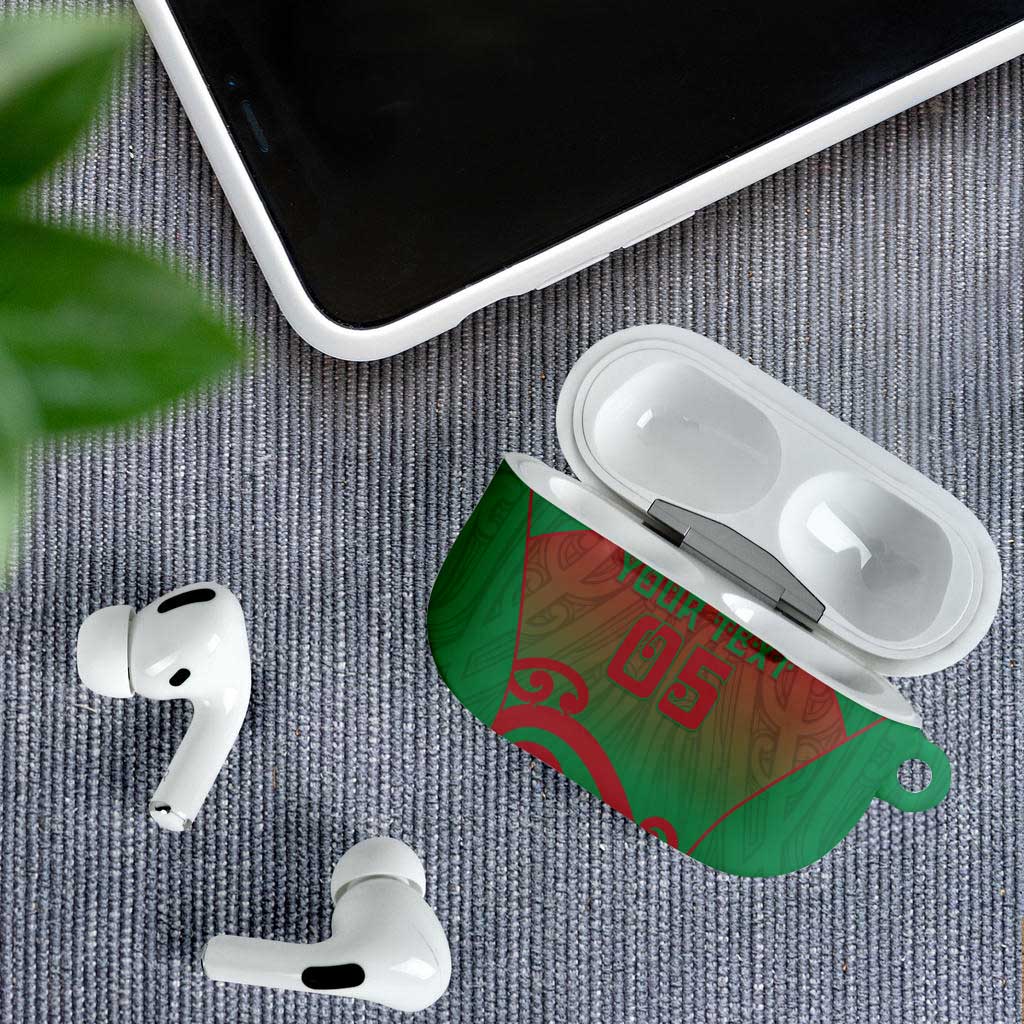 Custom Onehunga High School AirPods Case Maori Koru Pattern