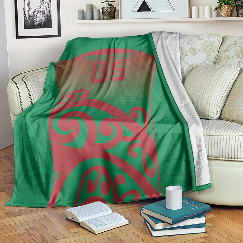 Custom Onehunga High School Blanket Maori Koru Pattern