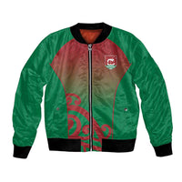 Custom Onehunga High School Bomber Jacket Maori Koru Pattern