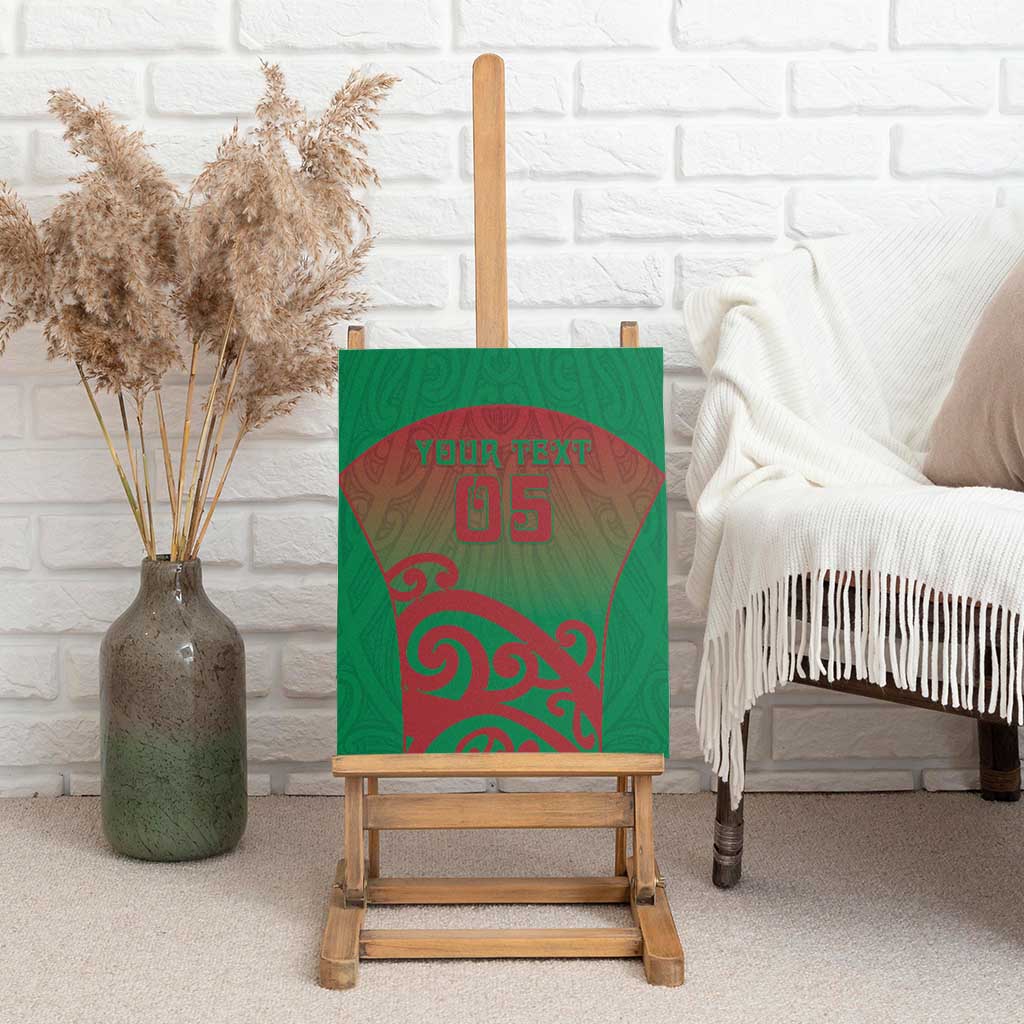 Custom Onehunga High School Canvas Wall Art Maori Koru Pattern