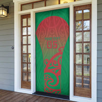 Custom Onehunga High School Door Cover Maori Koru Pattern LT05 - Polynesian Pride
