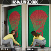 Custom Onehunga High School Door Cover Maori Koru Pattern LT05 - Polynesian Pride