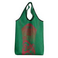 Custom Onehunga High School Grocery Bag Maori Koru Pattern