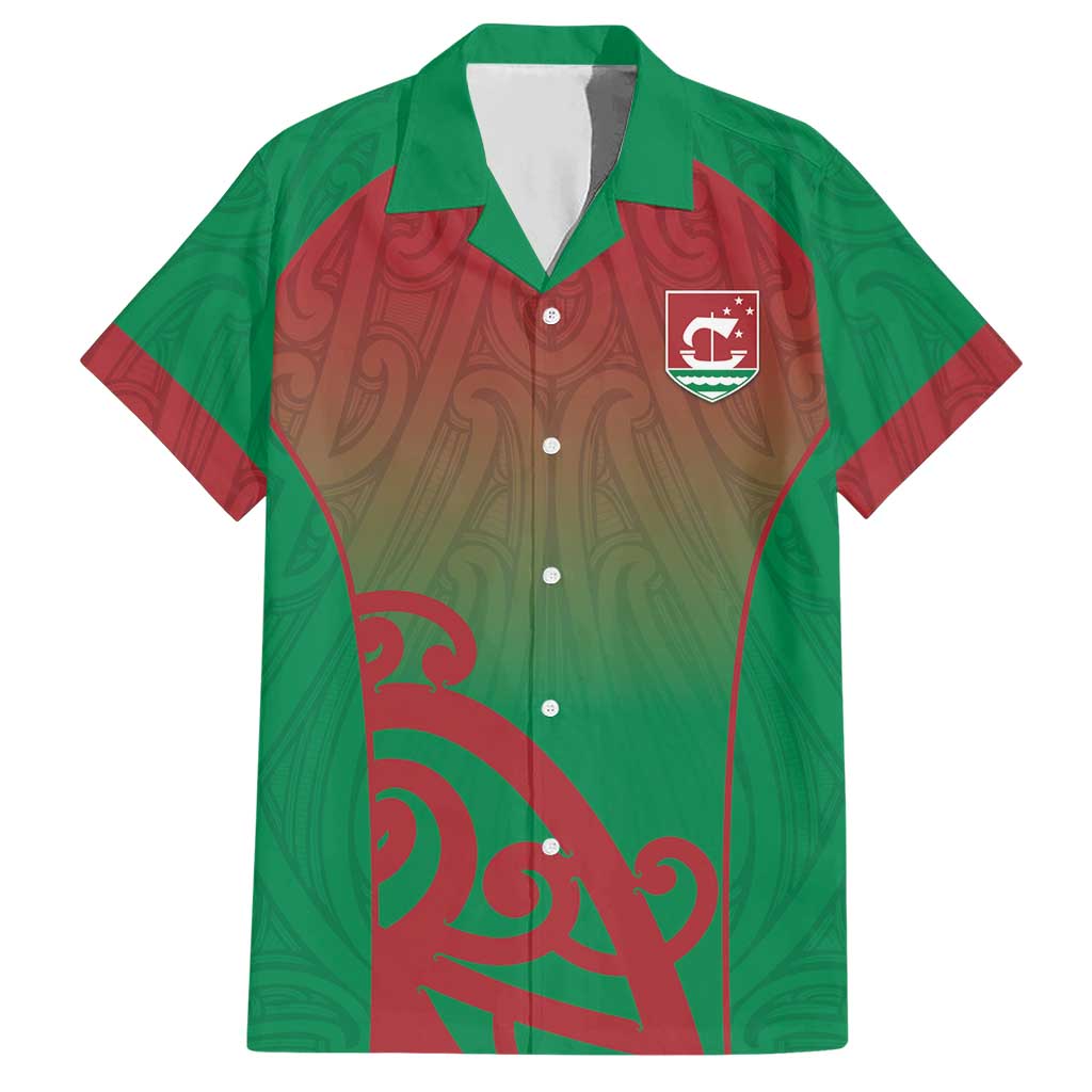 Custom Onehunga High School Hawaiian Shirt Maori Koru Pattern