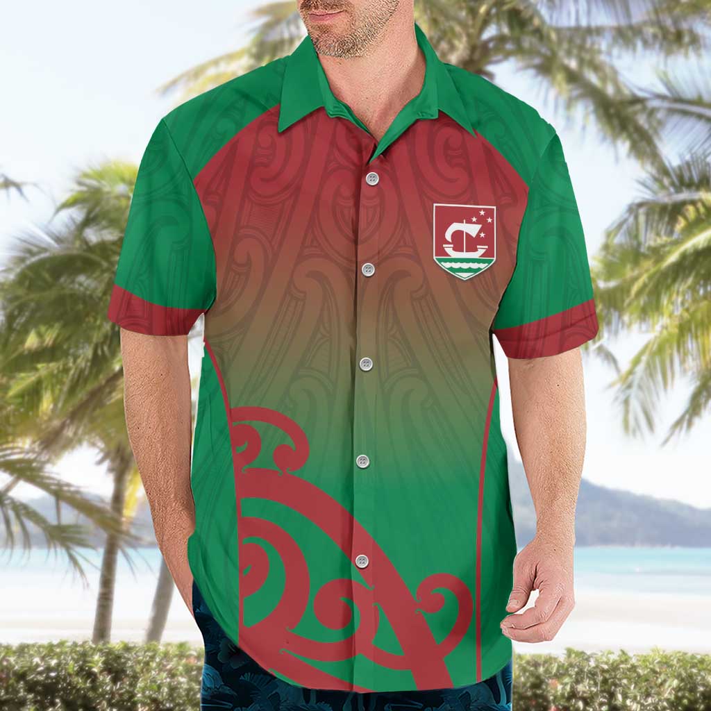 Custom Onehunga High School Hawaiian Shirt Maori Koru Pattern