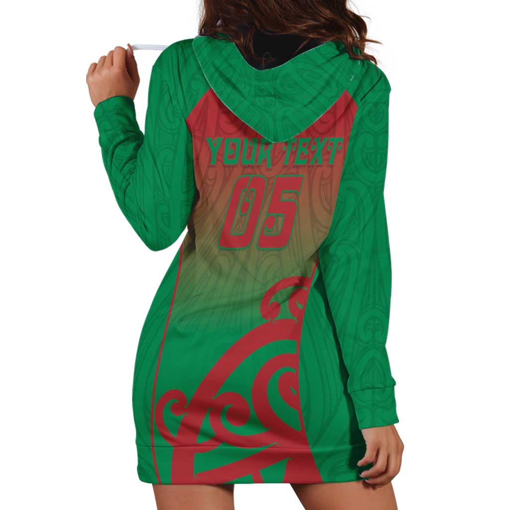Custom Onehunga High School Hoodie Dress Maori Koru Pattern