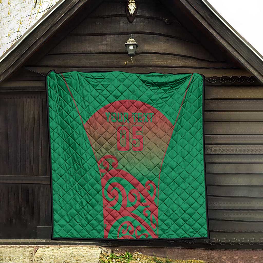 Custom Onehunga High School Quilt Maori Koru Pattern