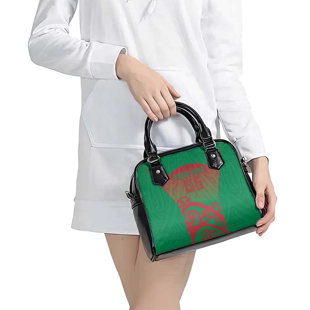 Custom Onehunga High School Shoulder Handbag Maori Koru Pattern