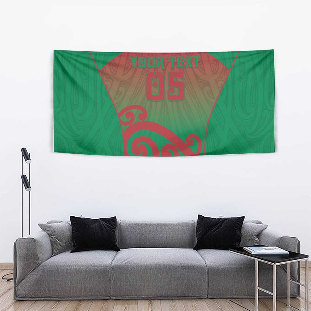 Custom Onehunga High School Tapestry Maori Koru Pattern