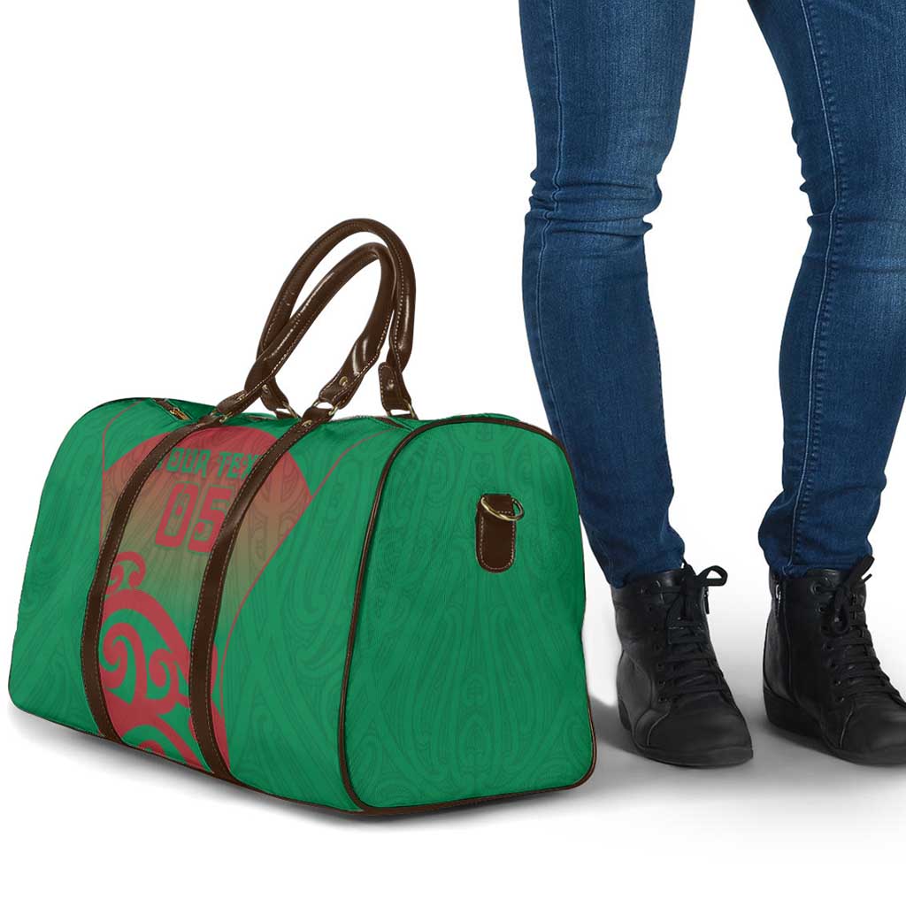 Custom Onehunga High School Travel Bag Maori Koru Pattern