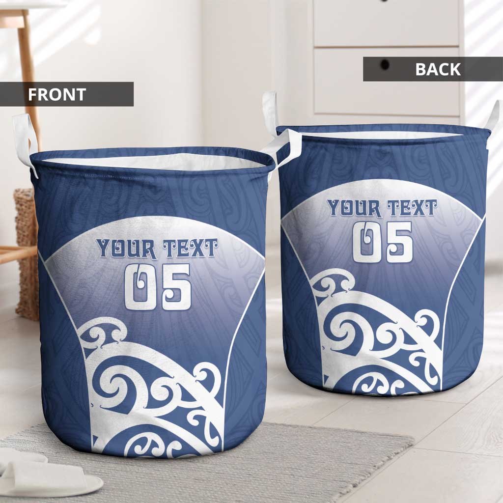 Custom New Zealand Aotea College Laundry Basket Maori Koru Pattern LT05 - Polynesian Pride