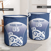 Custom New Zealand Aotea College Laundry Basket Maori Koru Pattern LT05 - Polynesian Pride