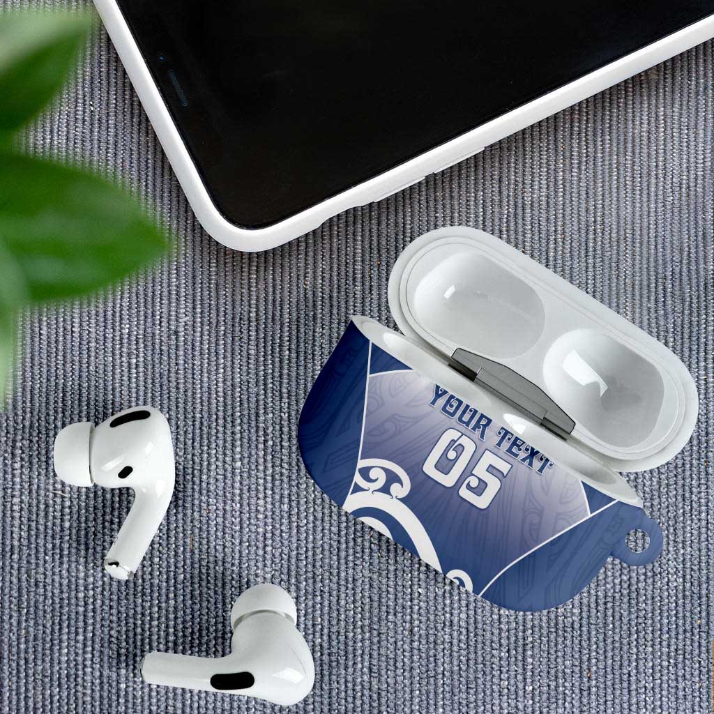 Custom New Zealand Aotea College AirPods Case Maori Koru Pattern LT05 - Polynesian Pride