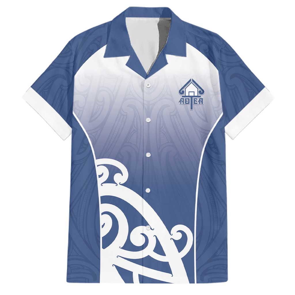 Custom New Zealand Aotea College Family Matching Long Sleeve Bodycon Dress and Hawaiian Shirt Maori Koru Pattern
