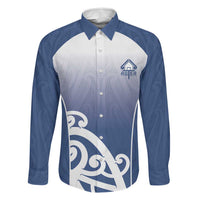 Custom New Zealand Aotea College Family Matching Off Shoulder Short Dress and Hawaiian Shirt Maori Koru Pattern