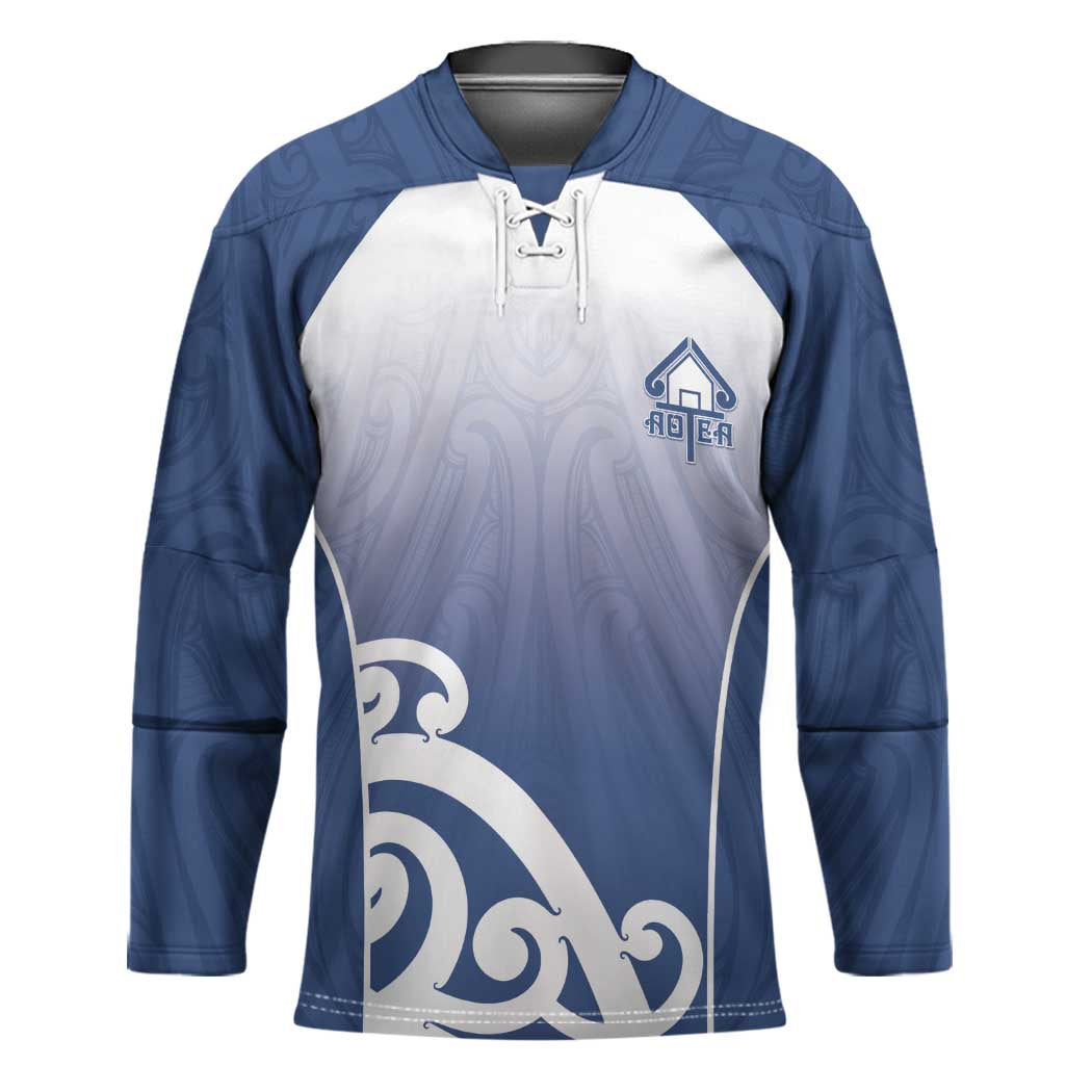 Custom New Zealand Aotea College Hockey Jersey Maori Koru Pattern