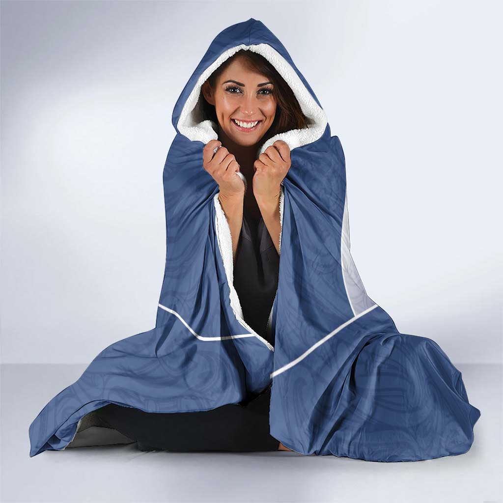 Custom New Zealand Aotea College Hooded Blanket Maori Koru Pattern