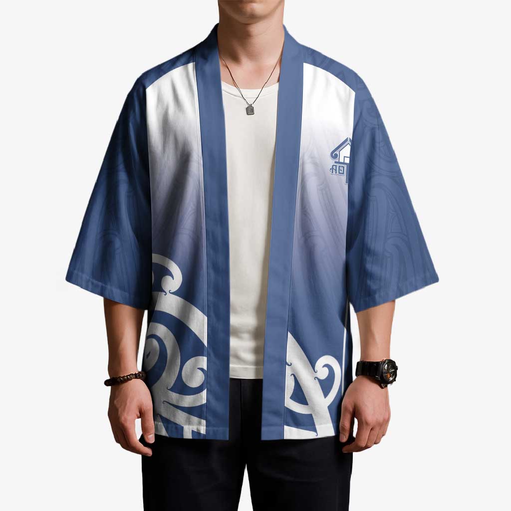 Custom New Zealand Aotea College Kimono Maori Koru Pattern