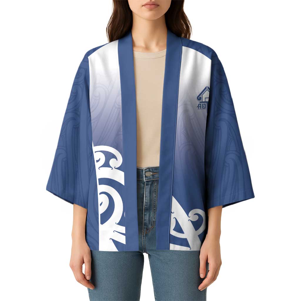 Custom New Zealand Aotea College Kimono Maori Koru Pattern