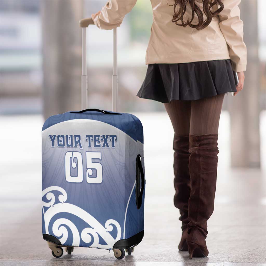 Custom New Zealand Aotea College Luggage Cover Maori Koru Pattern