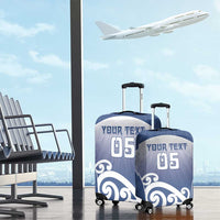 Custom New Zealand Aotea College Luggage Cover Maori Koru Pattern