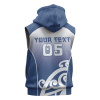 Custom New Zealand Aotea College Sleeveless Hoodie Maori Koru Pattern LT05 - Polynesian Pride