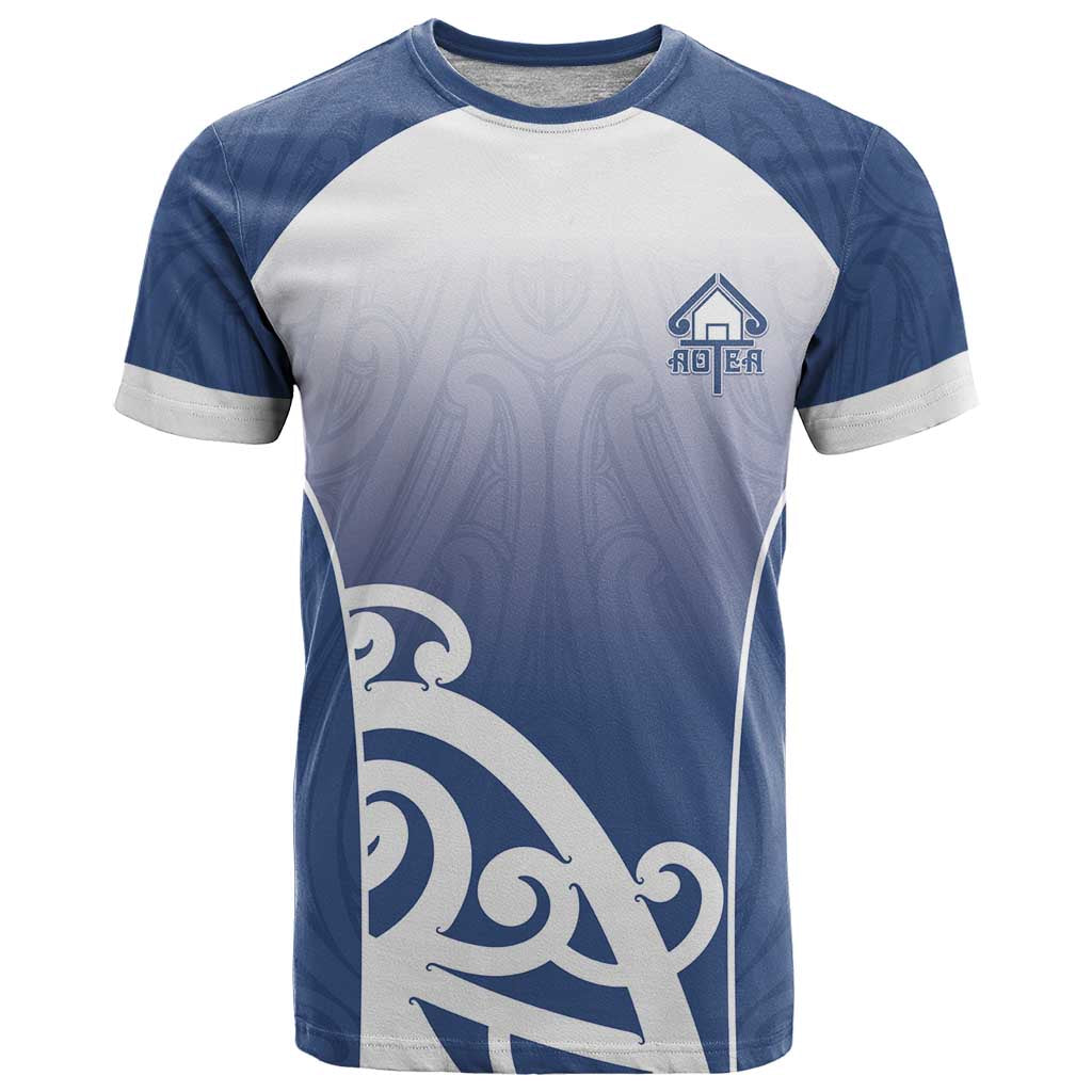 Custom New Zealand Aotea College T Shirt Maori Koru Pattern