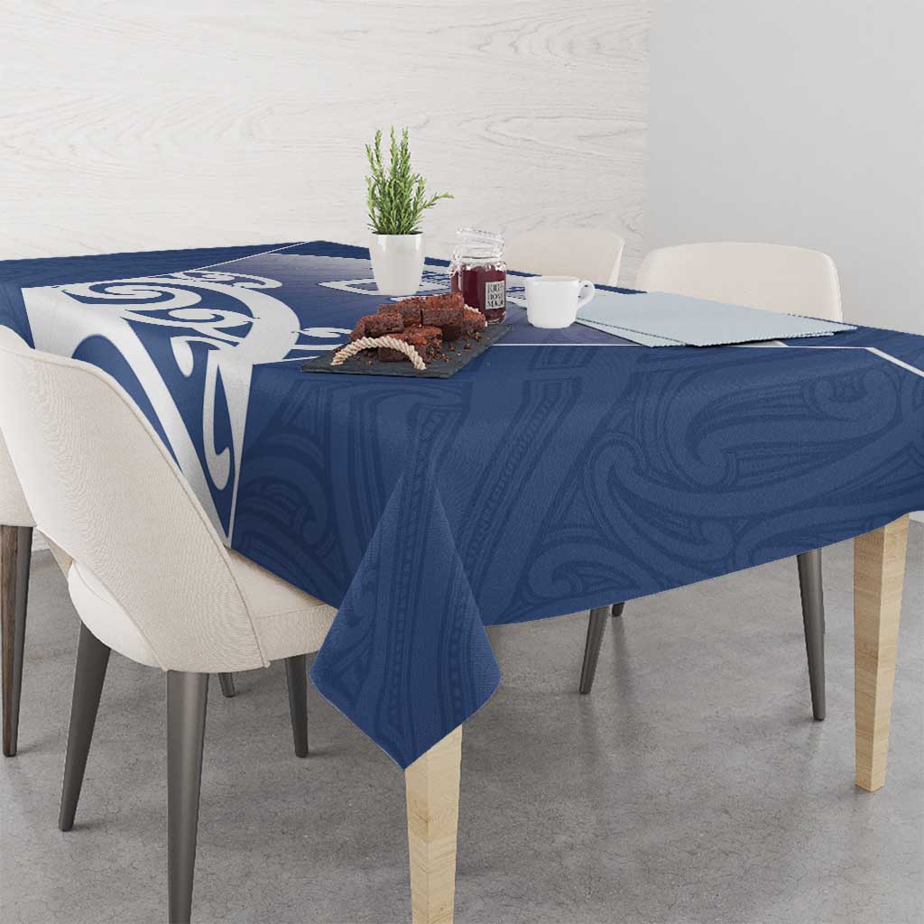 Custom New Zealand Aotea College Tablecloth Maori Koru Pattern