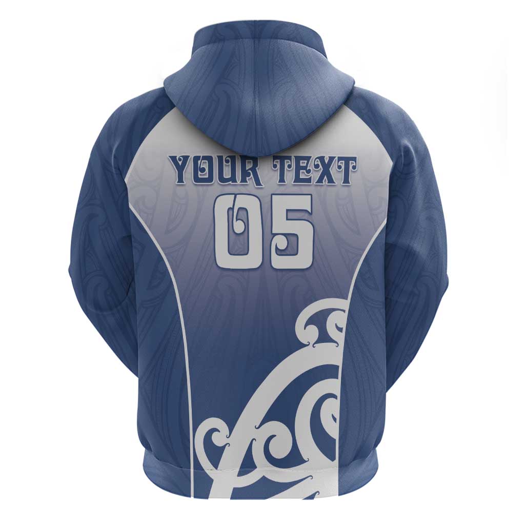 Custom New Zealand Aotea College Zip Hoodie Maori Koru Pattern LT05 - Polynesian Pride
