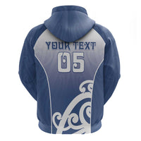 Custom New Zealand Aotea College Zip Hoodie Maori Koru Pattern LT05 - Polynesian Pride