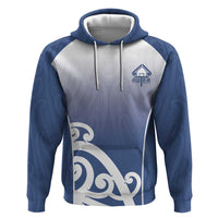 Custom New Zealand Aotea College Zip Hoodie Maori Koru Pattern LT05 Pullover Hoodie Blue - Polynesian Pride