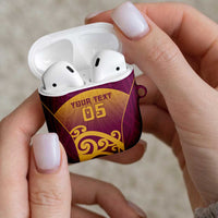 Custom Waiuku College AirPods Case Maori Koru Pattern