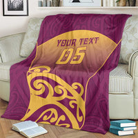 Custom Waiuku College Blanket Maori Koru Pattern