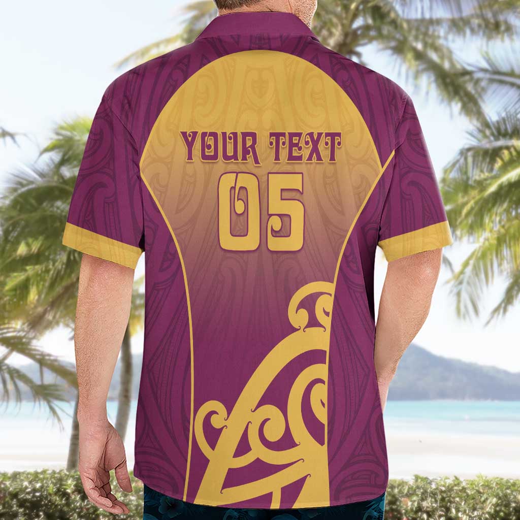 Custom Waiuku College Hawaiian Shirt Maori Koru Pattern