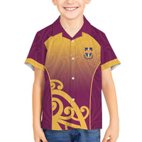 Custom Waiuku College Hawaiian Shirt Maori Koru Pattern