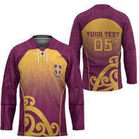 Custom Waiuku College Hockey Jersey Maori Koru Pattern LT05 - Polynesian Pride