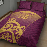 Custom Waiuku College Quilt Bed Set Maori Koru Pattern